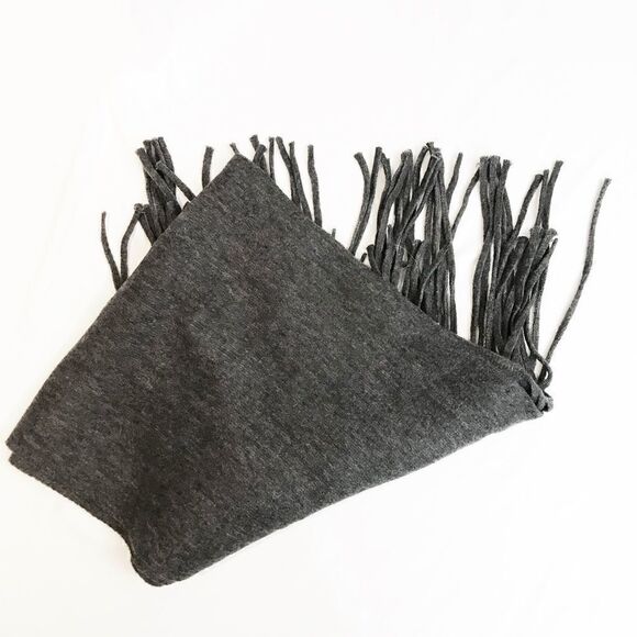 𝅺soft Charcoal Grey Lucky Brand Scarf - Picture 2 of 5